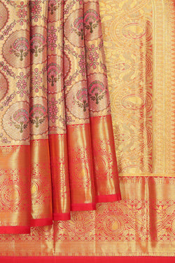 Image of Kanchipattu Gold Tissue Brocade Saree