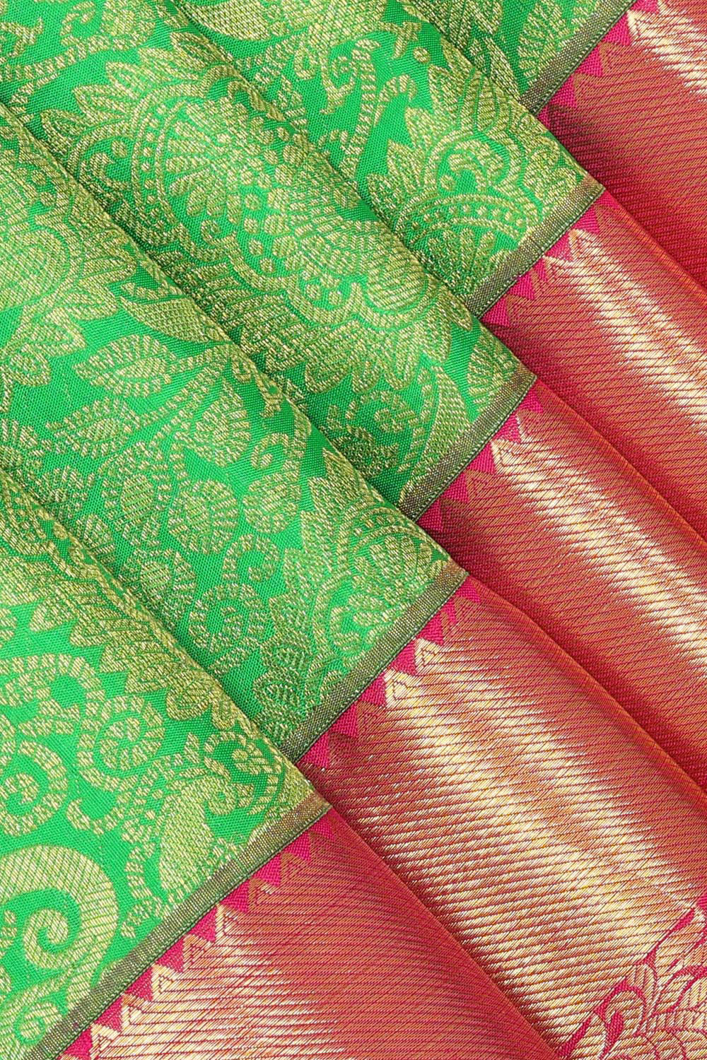 Kanchipattu Green Brocade Saree