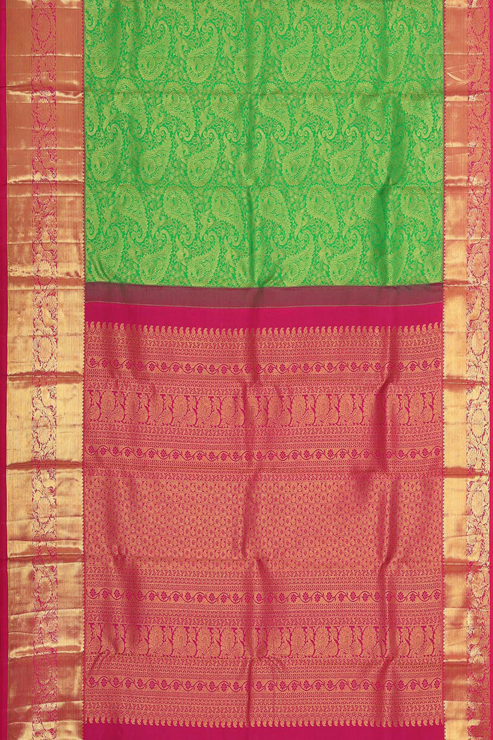 Kanchipattu Green Brocade Saree