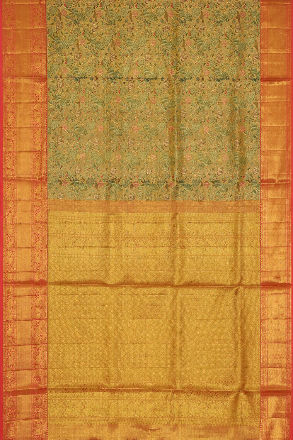 Kanchipattu Gold-Tissue Brocade Saree