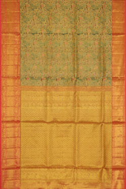 Image of Kanchipattu Gold-Tissue Brocade Saree