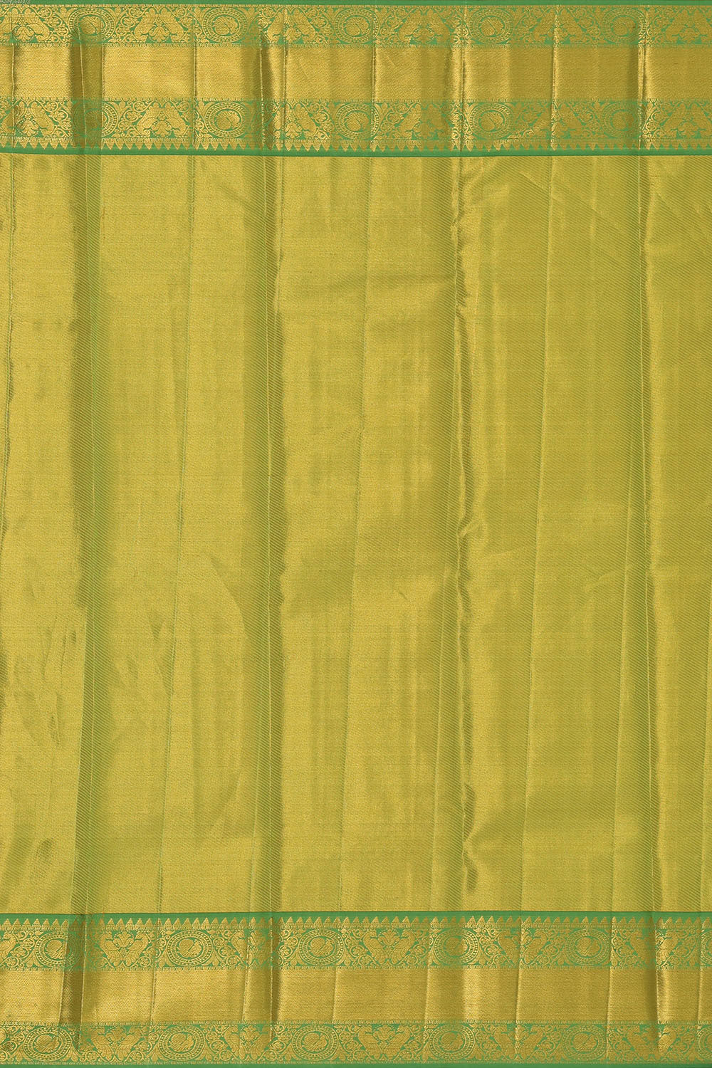 Image of Kanchipattu Golden Pink Tissue Brocade Saree