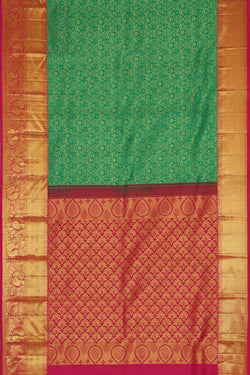 Image of Kanchipattu Green Brocade Saree