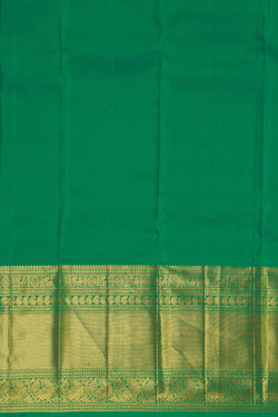 Image of Kanchipattu Orange Brocade Saree