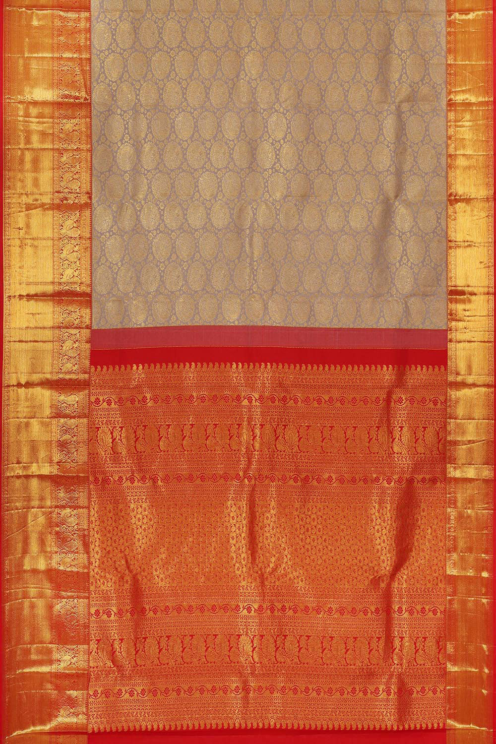 Kanchipattu Pale Mauve Brocade Saree