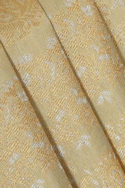 Image of Kanchipattu Light Pista Green Brocade Saree