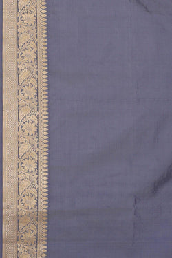 Image of Banarasi Silk Greyish Violet Saree