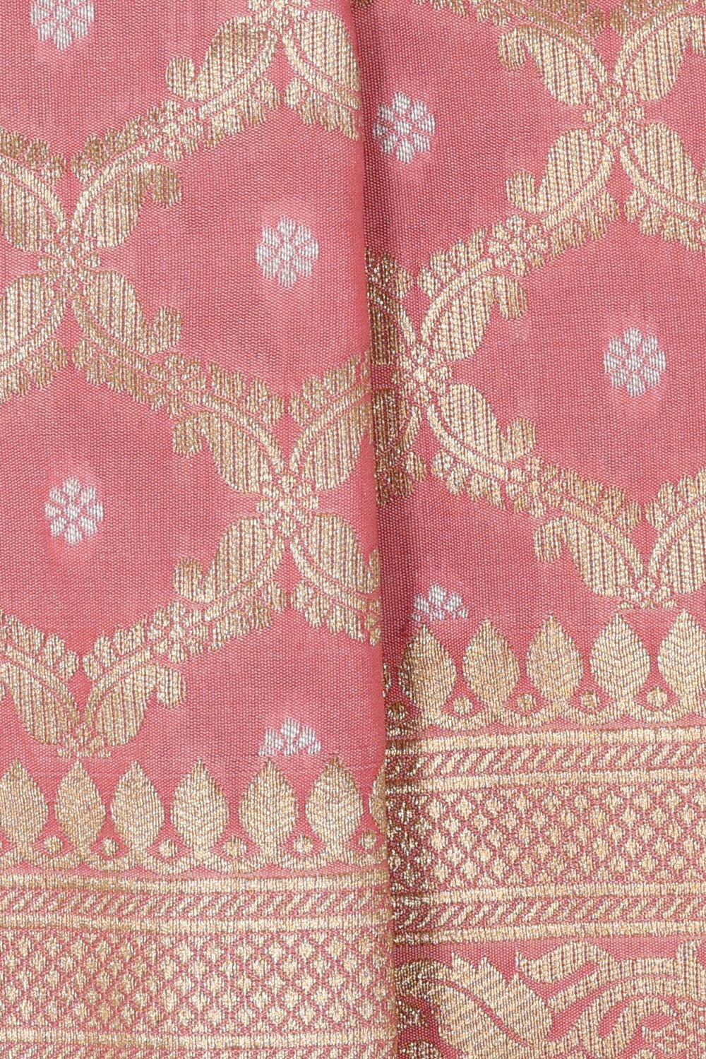 Banarasi Silk Light Onion Pink Saree