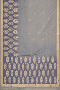 Image of Banarasi Silk Grey Saree