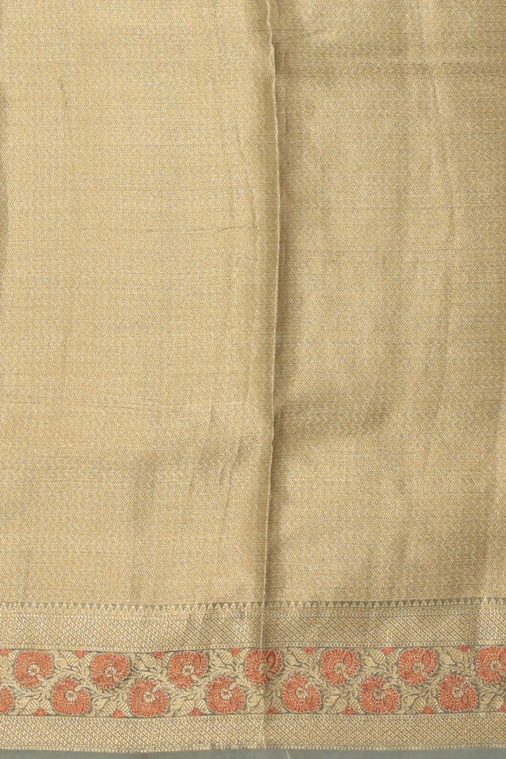 Image of Kora-Silk Grey Saree