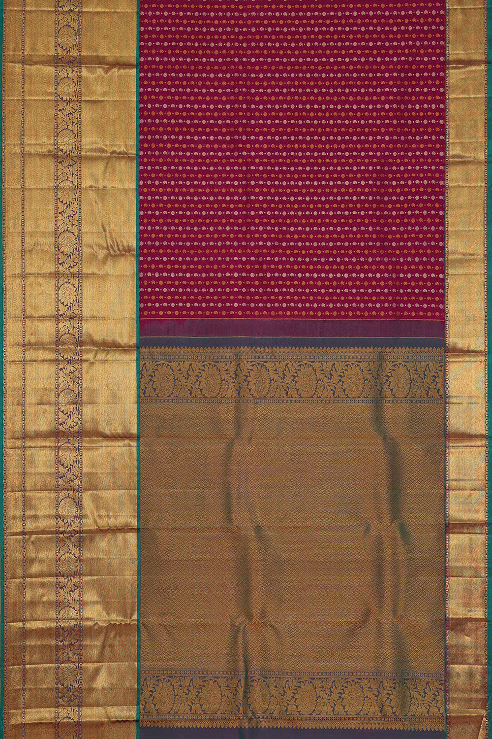 Collection of Kanchipattu Magenta-Pink Saree in a gallery layout