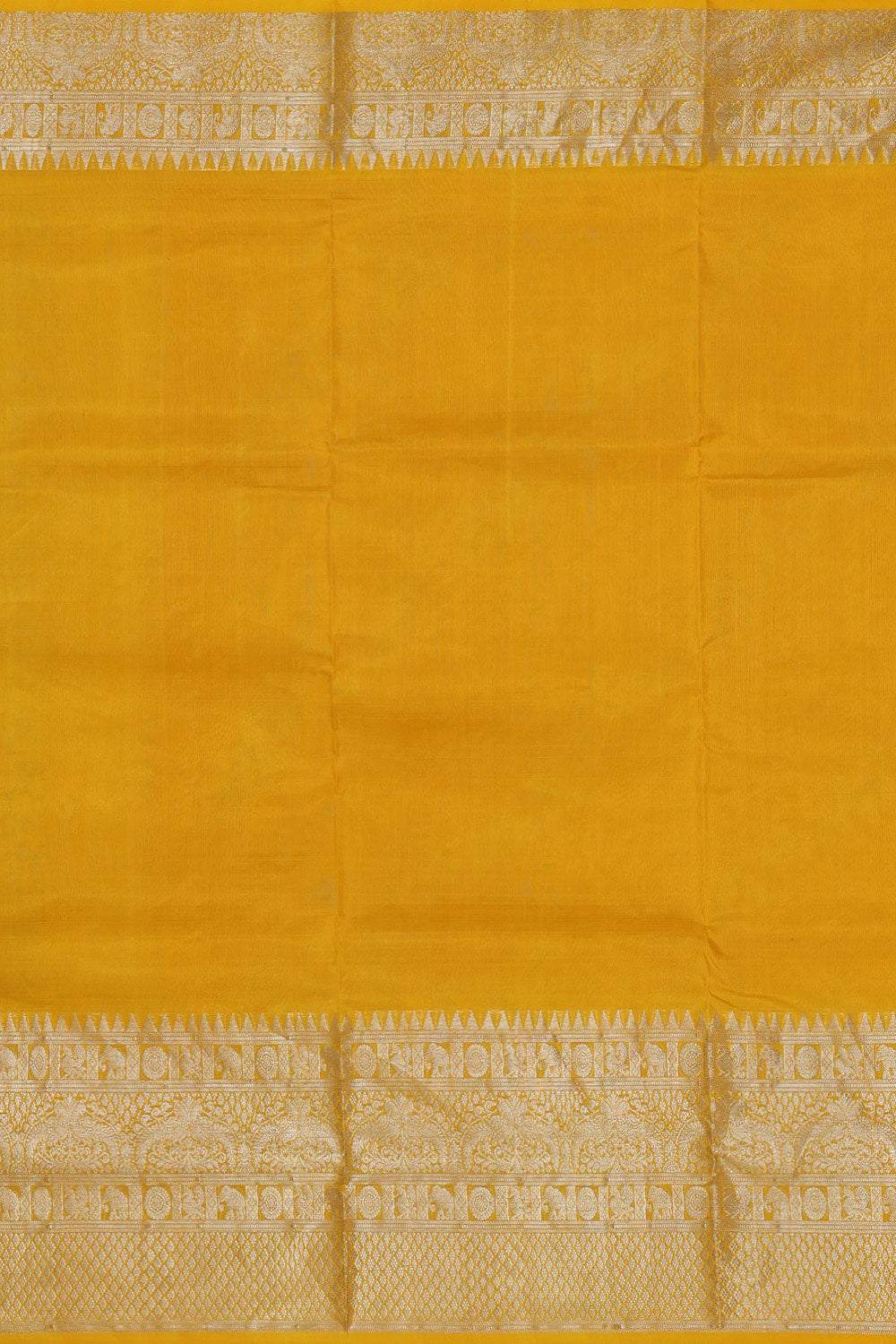 Collection of Venkatagiri-Silk Mustard Saree in a gallery layout