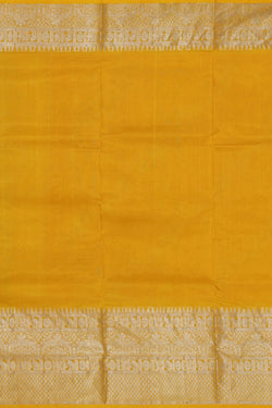 Collection of Venkatagiri-Silk Mustard Saree in a gallery layout