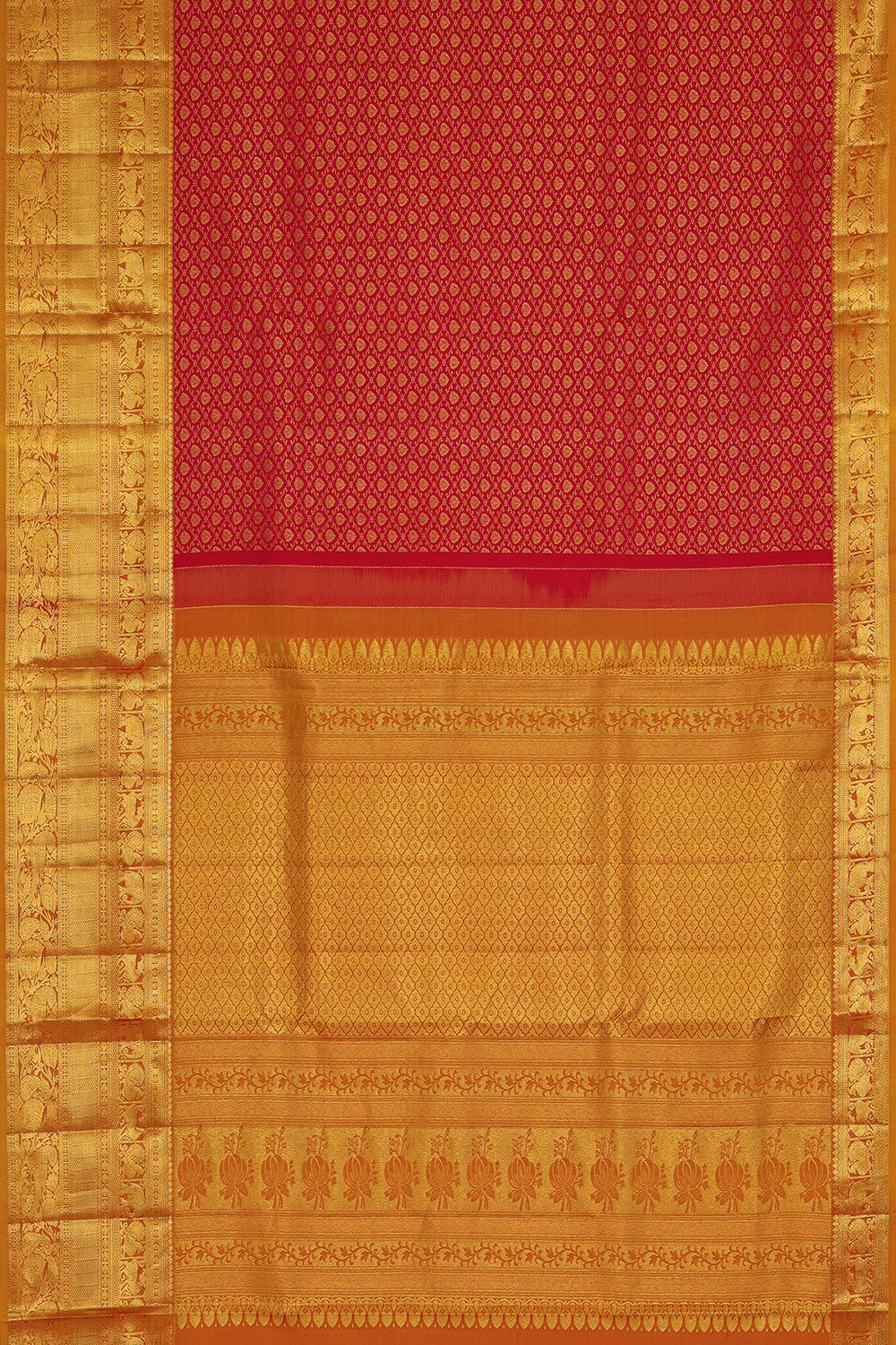 Collection of Kanchipattu-Silk, Fuchsia-Pink Saree in a gallery layout