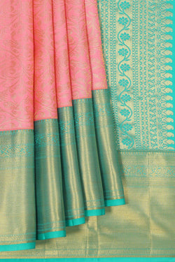 Collection of Kanchipattu Pink Saree in a gallery layout