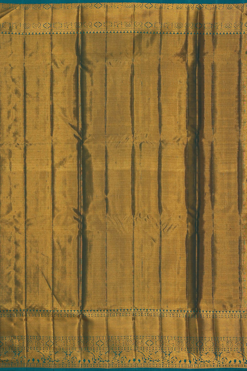 Image of Kanchipattu An Ethereal Gold-Blue Saree