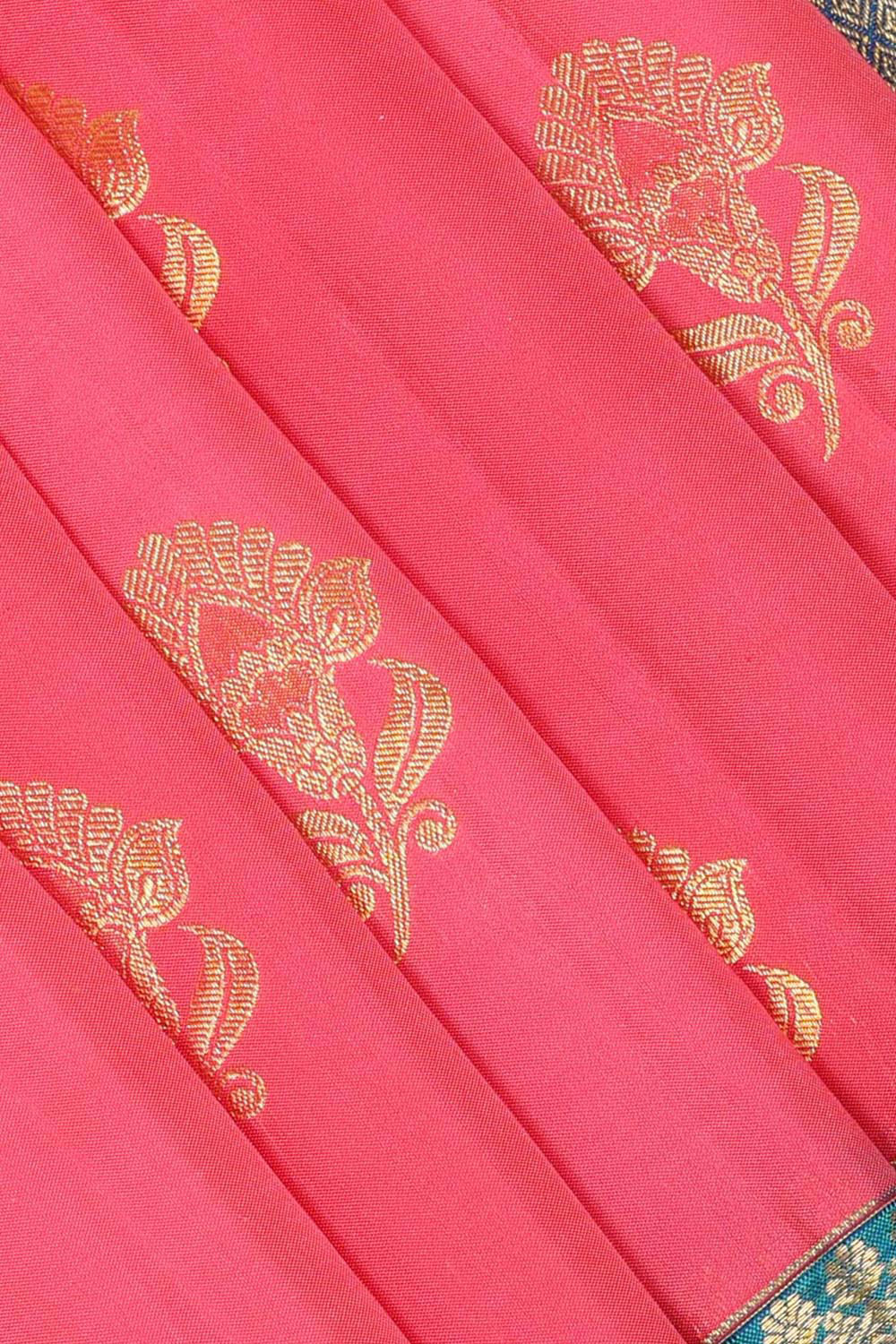 Image of Very Pretty Fuchsia-Pink Saree
