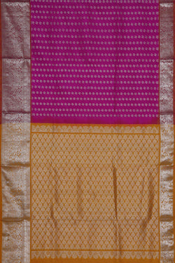 Image of Venkatagiri-Silk Magenta-Pink Saree