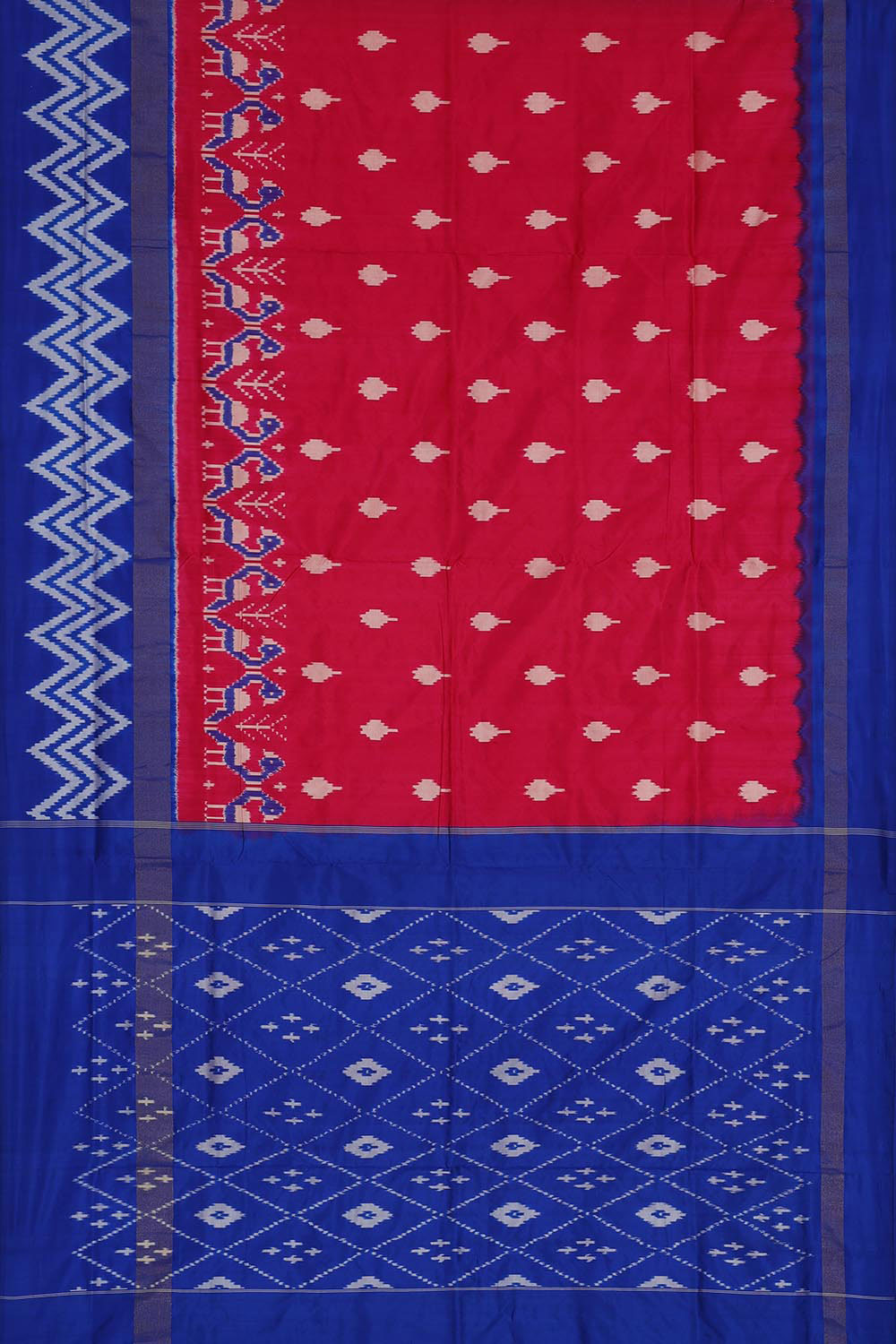 Collection of Pochampally-Silk Pink Saree in a gallery layout