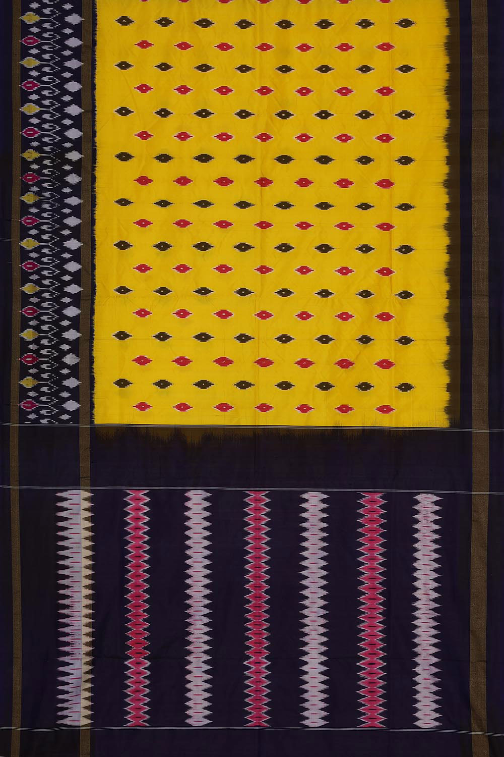 Collection of Pochampally-Silk Yellow Saree in a gallery layout