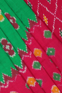 Collection of Pochampally-Silk Green Saree in a gallery layout