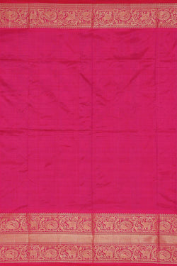 Collection of Pochampally-Silk Pavada Unstitched Set in a gallery layout