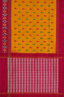 Collection of Pochampally-Silk Yellow Saree in a gallery layout