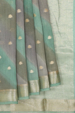 Collection of Tussar-Silk Abstract Stripes Saree in a gallery layout