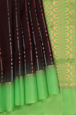 Collection of Gorgeous Chocolate-Brown Saree in a gallery layout