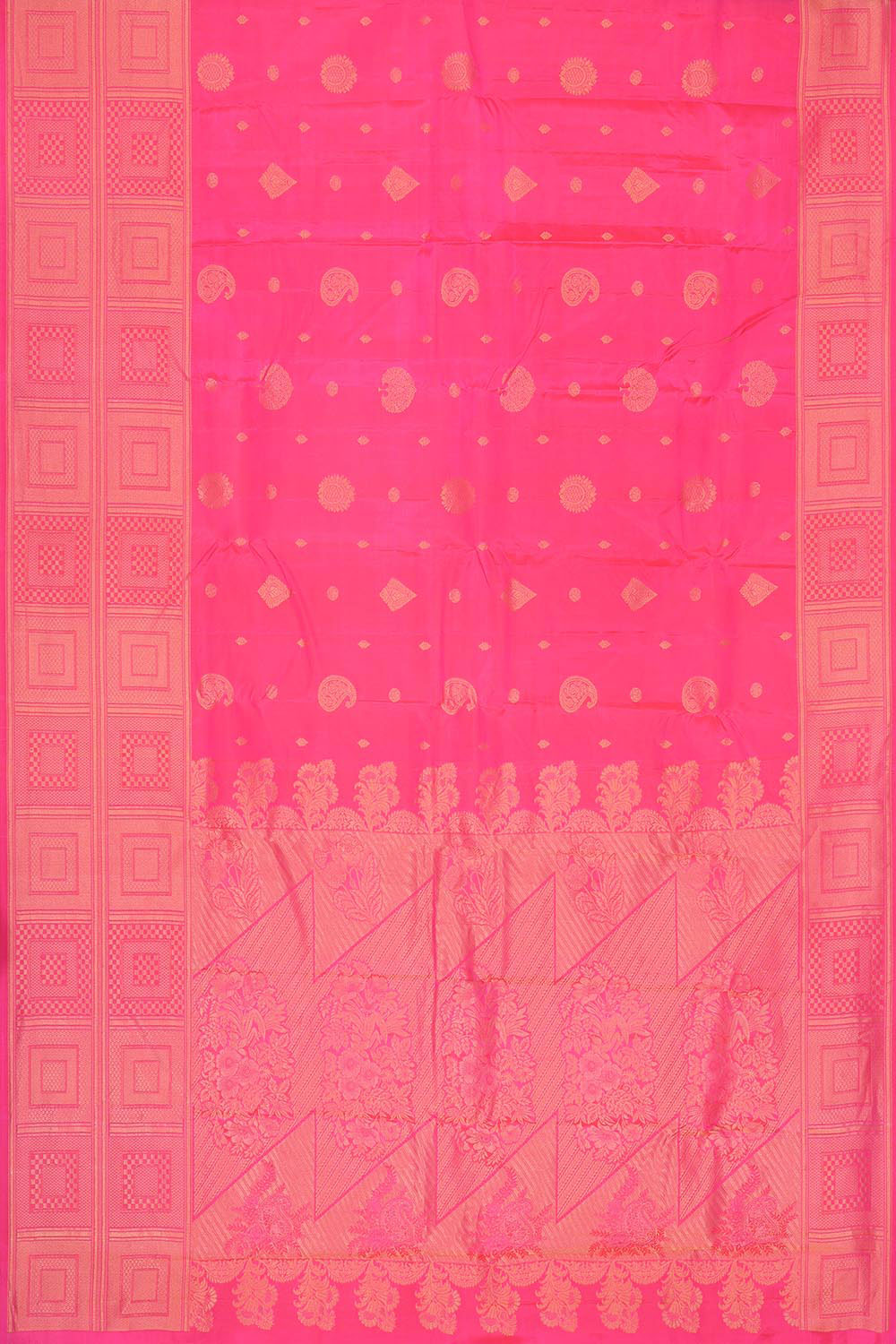 Image of Kanchipattu Dark Green Brocade Saree