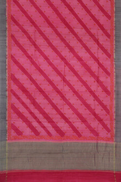 Collection of Tussar-Silk Pink Saree in a gallery layout