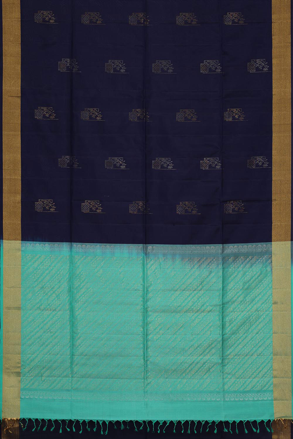 Collection of Very Pretty Navy Blue Saree in a gallery layout