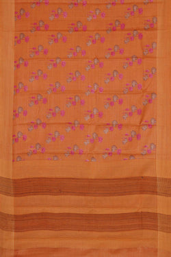 Collection of Tussar Silk Flower Print Saree in a gallery layout