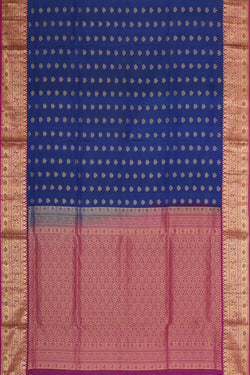 Image of Gorgeous Indigo Blue Saree