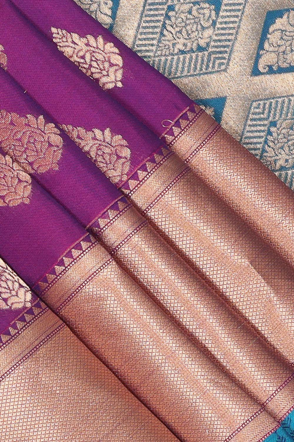 Collection of Very Pretty Violet Saree in a gallery layout