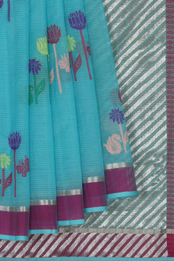 Collection of Kota Blue Saree in a gallery layout