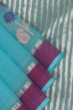 Collection of Kota Blue Saree in a gallery layout