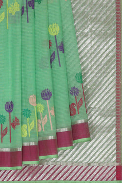 Collection of Kota Sea Green Saree in a gallery layout