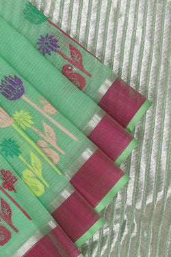 Collection of Kota Sea Green Saree in a gallery layout