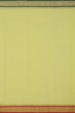 Collection of Chanderi Lime-Yellow Saree in a gallery layout