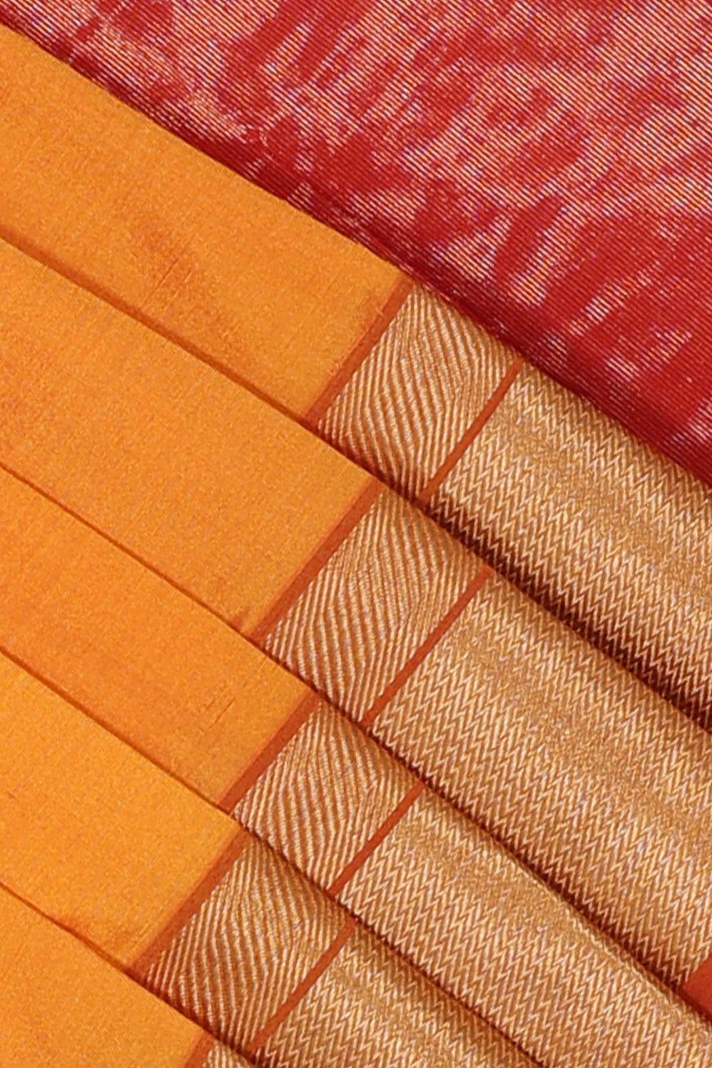 Maheshwari Mustard Saree