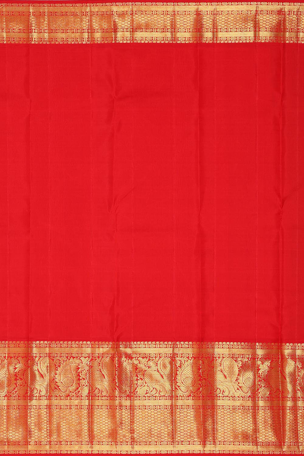 Image of Kanchipuram Bottle Green Saree