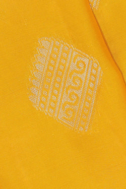 Collection of Mustard Yellow Woven South Silk Saree in a gallery layout