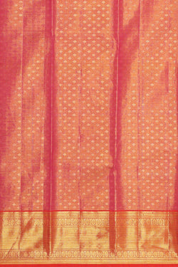 Collection of Kanchipattu Tissue Brocade Pink Saree in a gallery layout