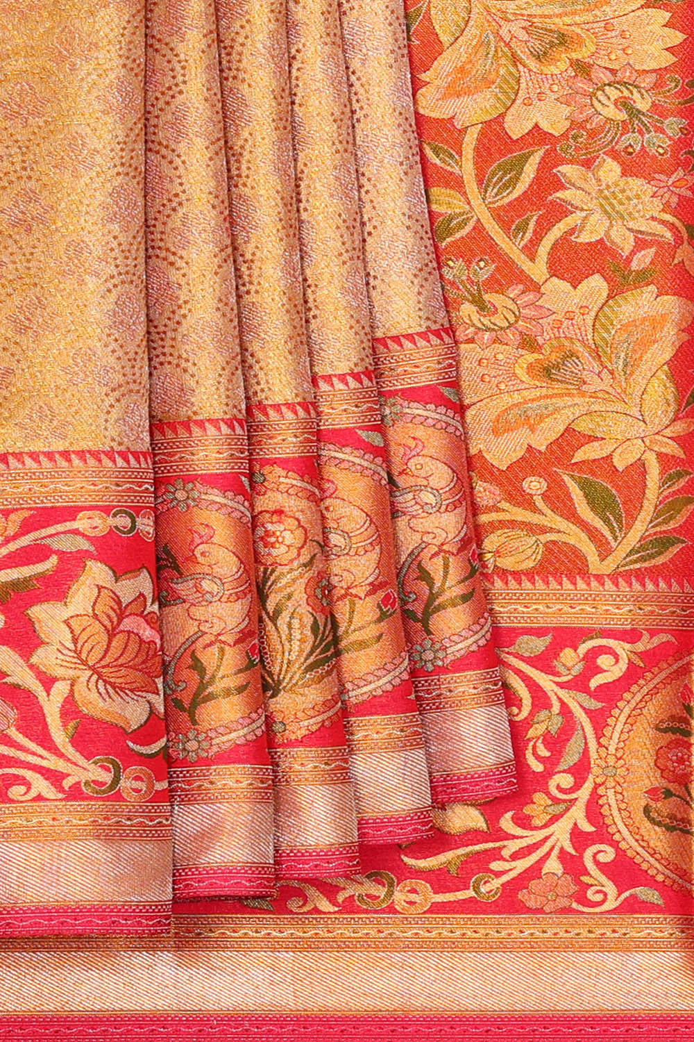 Image of Kanchipattu Gold Brocade Saree