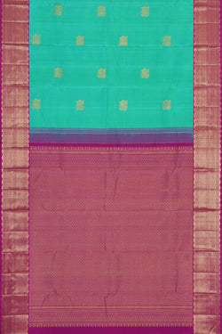 Collection of Kanchipattu Sea Green Saree in a gallery layout