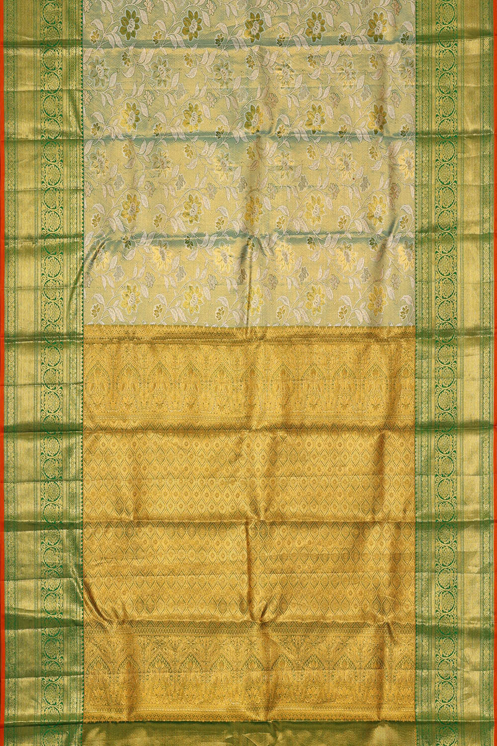 Image of Kanchipattu An Ethereal Green Saree