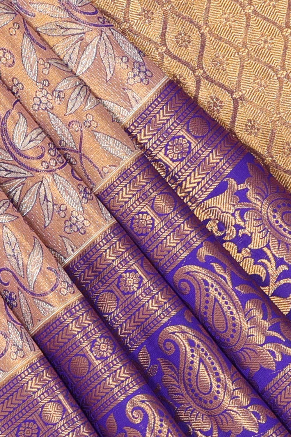 Kanchipattu An Ethereal Metallic-Gold Saree