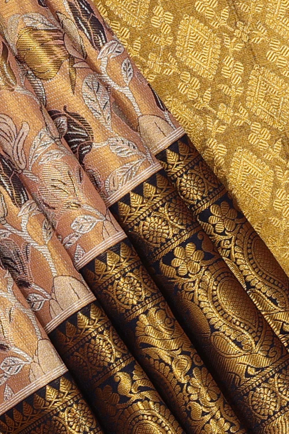 Collection of Kanchipattu An Ethereal Brown Saree in a gallery layout