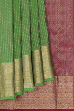 Collection of Gorgeous Green Saree in a gallery layout